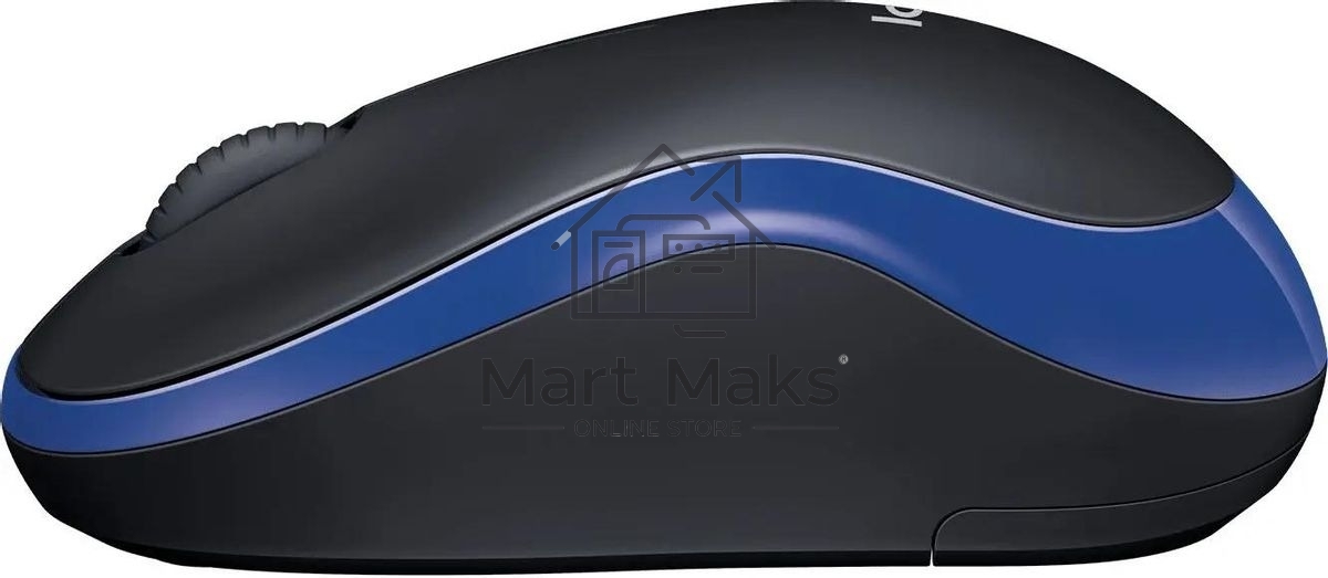 Мышь беспроводная Logitech M185 синий, 1000 dpi, радиоканал, USB, кнопки - 3