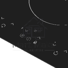 Индукционная варочная поверхность Evelux HEI 320 B, 2 конфорки, стеклокерамика, 3650 Вт