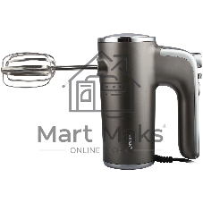 Миксер Vitek VT-HM1005 серебристый, ручной, 600 Вт, 6 скоростей