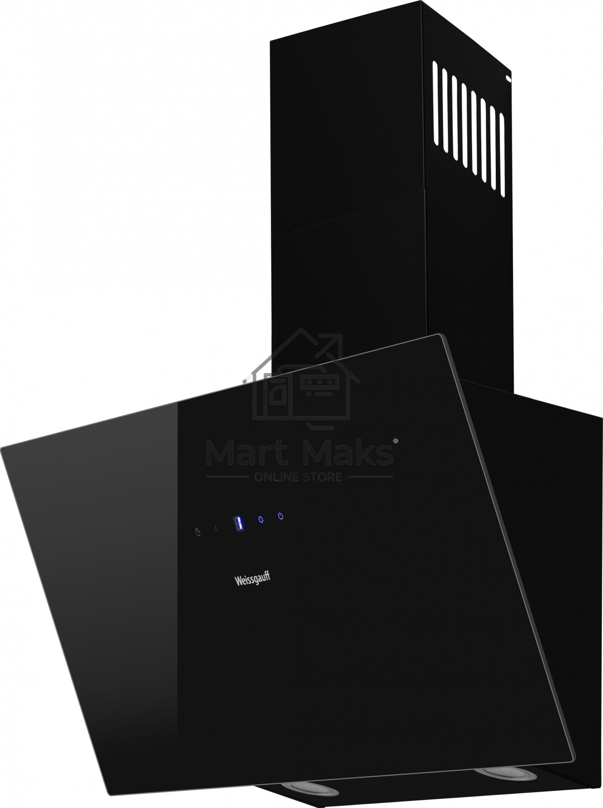 Вытяжка купольная Weissgauff Zibal 60 BL Sensor черный, 60 см, 900 куб. м/ч, 67 дБ