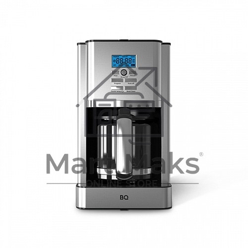 Кофеварка капельная BQ CM1004 серебристый/черный, исп. кофе - молотый, 1.8 л, 1000 Вт.