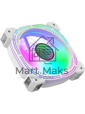 Вентилятор для корпуса Formula Nulight 12WH ARPW ARGb белый, 120 мм, 1500 об/мин, 25.34 дБ, 4 pin