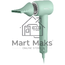 Фен Red Solution F572 зеленый/мятный, 1400 Вт, компактный, ионизация