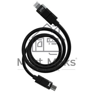 Дата-кабель MORE CHOICE (4620202555069) K87ia 2м USB 3.0A PD 27W для Lightning ng 8-pin Type-C - 2м, черный