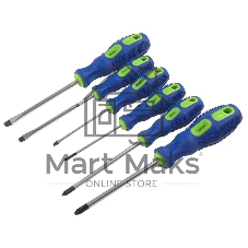 Набор отверток 6 шт. (3хSL, 3хPH), (карт. коробка), CR-V, G-Tec, General