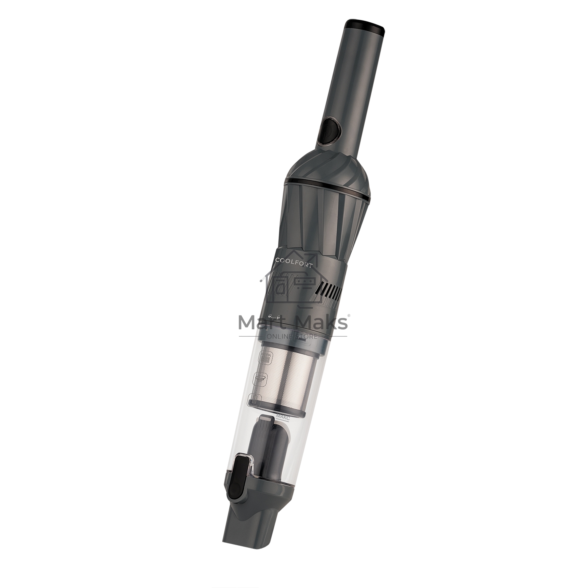 Пылесос автомобильный Coolfort CF-3060 черный, 85Вт, уборка сухая, пылесборник контейнер 0,2 л