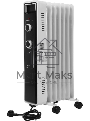 Обогреватель масляный Centek CT-6222-7 (7 секций) белый, 600/900/1500 Вт, 15 м2, 3 режима, термостат