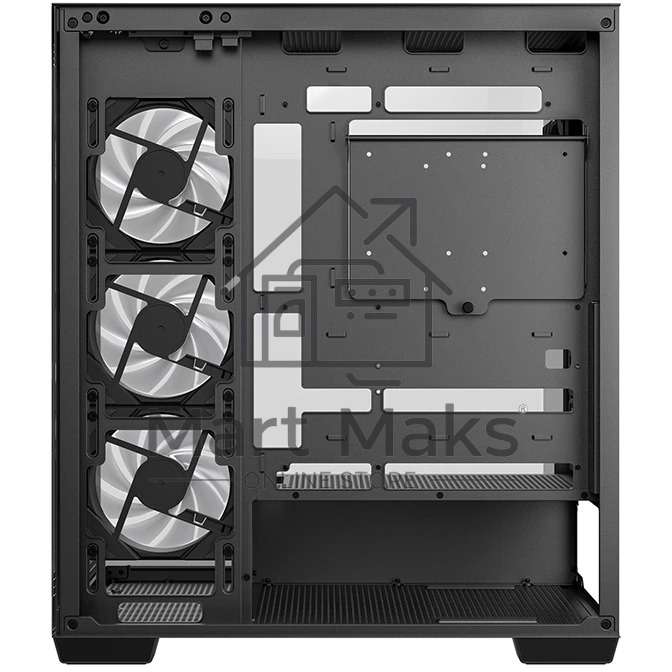 Компьютерный корпус Deepcool CG580 4F черный без БП ATX 6x120mm 3x140mm 2xUSB3.0 audio bott PSU