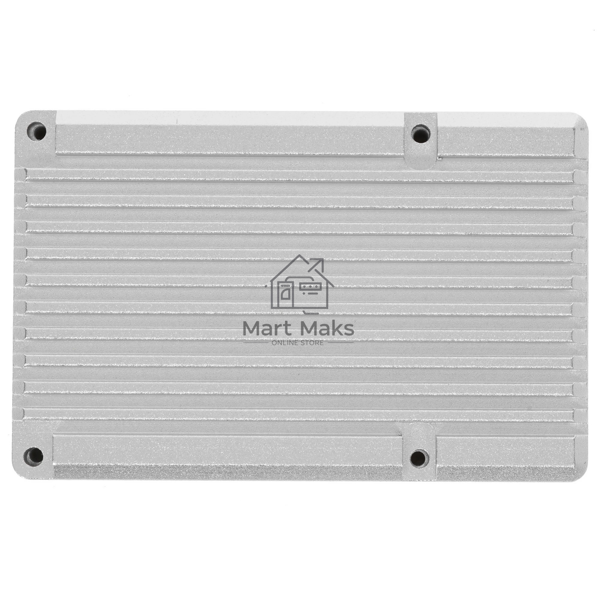 Корпус Qumo Aluminum case with double black fans, Raspberry Pi 4, silver(RS009)