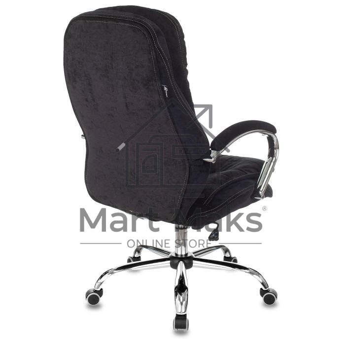 Кресло руководителя Бюрократ T-9950SL Fabric черный Light-20, крестовина металл хром