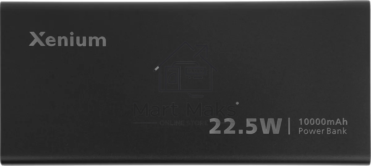 Портативный аккумулятор Xenium CTP2210 10000mAh 22.5W 5A серый (CTP2210BK/00)