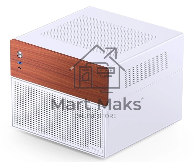 Корпус без блока питания JONSBO N4, Mini-Tower, 1x120mm, 1xUSB-A 3.0 + 1xUSB-C 3.2, SFX PSU Support, mATX, mITX White