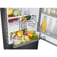 Холодильник Samsung RB34C7B5EB1/EF черный мат. двухкамерный 230/114л морозилка снизу, No Frost
