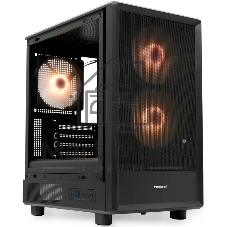 Компьютерный корпус HSPD M310, Mesh Mini-tower, черный, TG, 0.4 SPCC, 3x120мм ARGb mATX, mITX 180/280/160мм 1x2.5