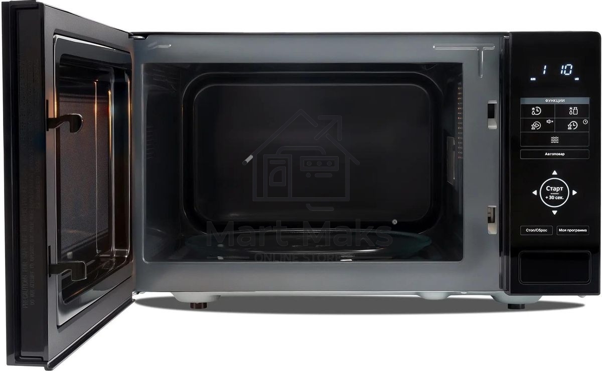 Микроволновая печь Hyundai HYM-D3038 черный, 23 л, 700 Вт, переключатели - сенсор