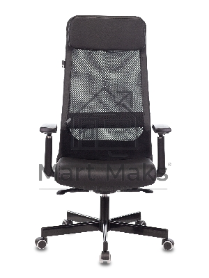 Кресло руководителя Бюрократ T-995/BLACK черный TW-01, искусственная кожа, крестовина металл