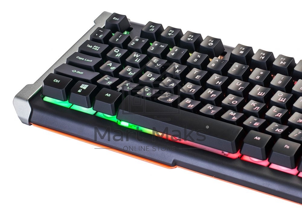 Клавиатура Oklick 717G проводная, USB, черный/серый