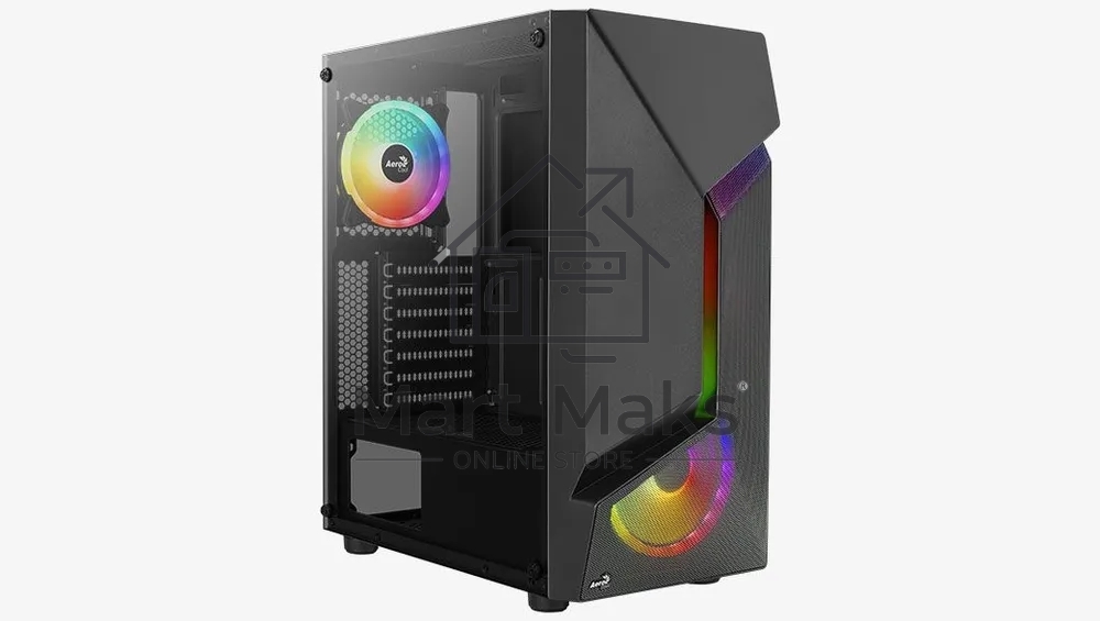 Компьютерный корпус MidiTower Aerocool / Formula SCAPE-G-BK-v2 ATX Black 2x140mm FRGB fan + 1*120mm FRGB fan (4711099471546)