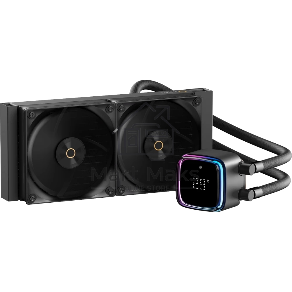 Система жидкостного охлаждения Ocypus Iota L24 BK ARGB Black 280W/ All Intel/ AMD AM*/ Digital display / Screws