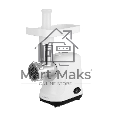 Мясорубка электрическая Blackton Bt MG1111 белый/черный, 1200 Вт, 1.5 кг/мин, реверс, защита от перегрузки, насадки - 2