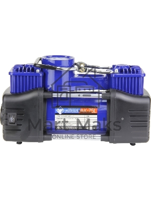 Компрессор NOVA BRIGHT АК-75L двухпоршневой, металлический корпус, в сумке, LED-фонарь 36451