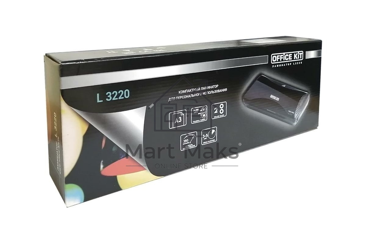 Ламинатор Office Kit L3220, 2 вала, A3, 150мкм, 250мм/мин