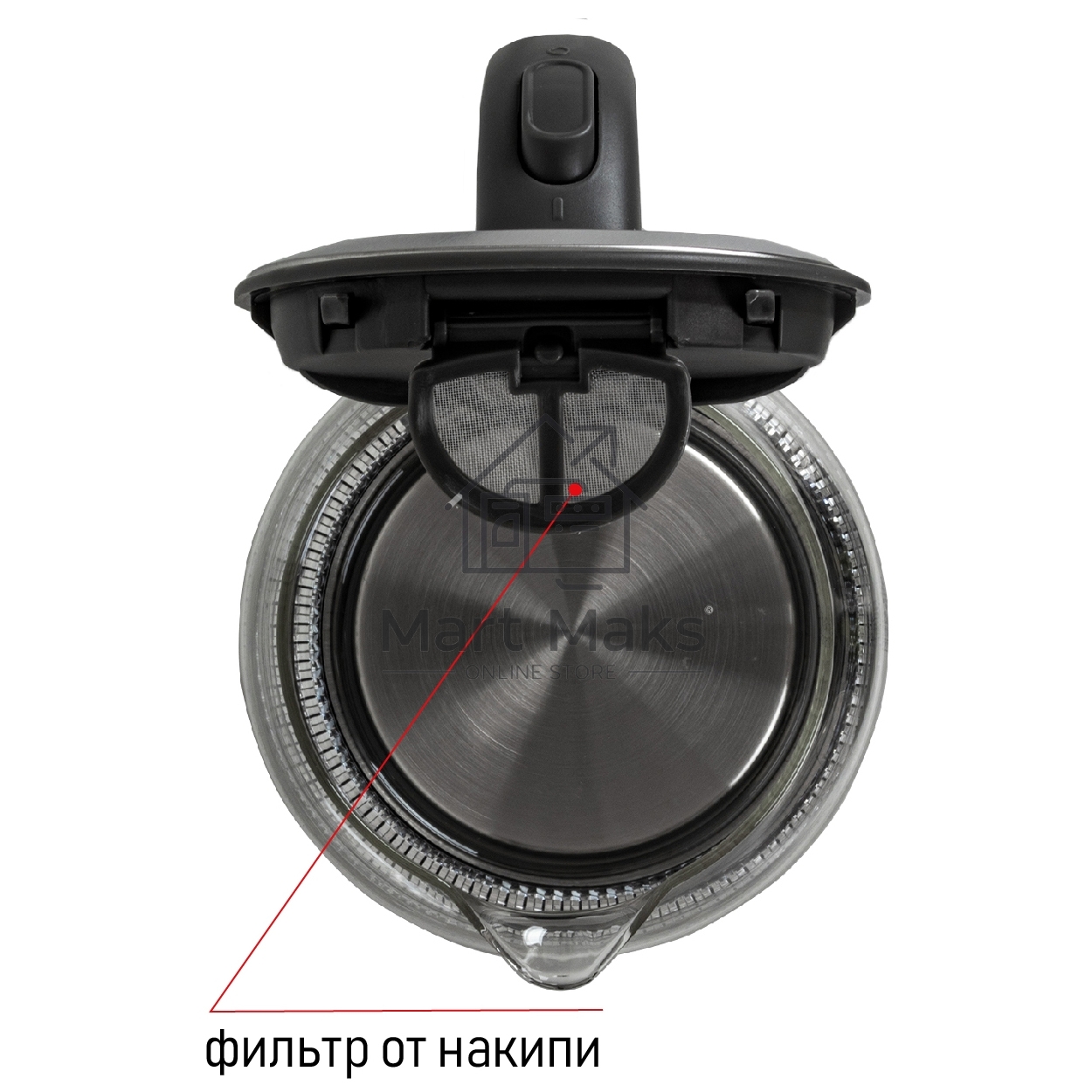 Чайник электрический JVC JK-KE1510 grey, объем 1,7л, максимальная мощность 2200 Вт