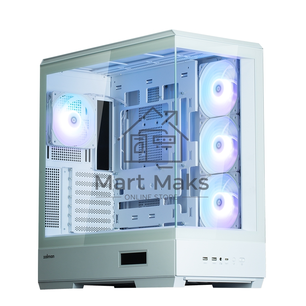 Компьютерный корпус ZALMAN P50 DS, ATX, WHITE, WINDOW, 2x3.5
