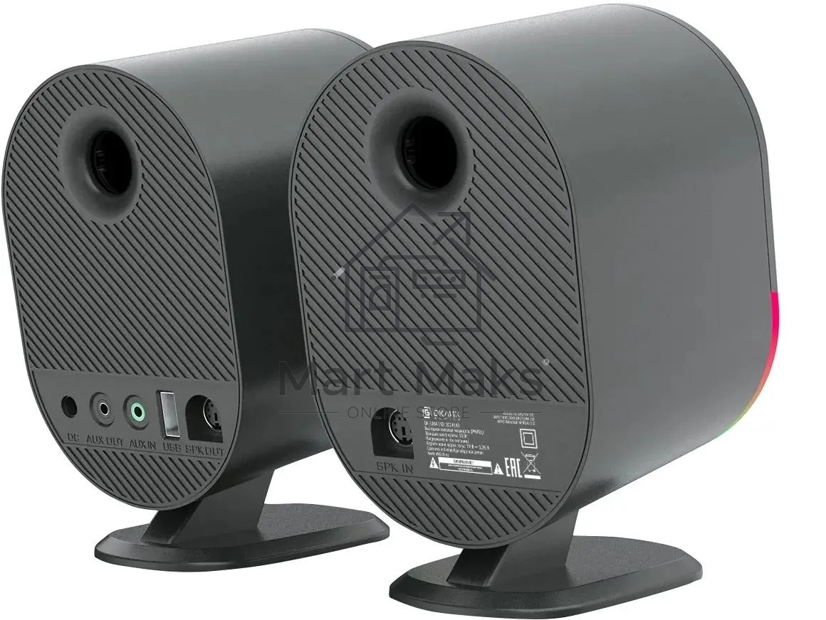 Колонки Оклик OK-303A 2.0 черный 20Вт BT