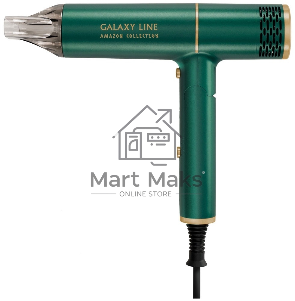 Фен для волос Galaxy Line GL 4360, амазонка, 1600 Вт, зеленый