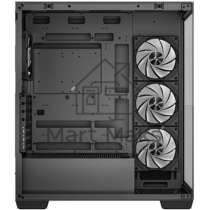Компьютерный корпус Deepcool CG580 4F черный без БП ATX 6x120mm 3x140mm 2xUSB3.0 audio bott PSU