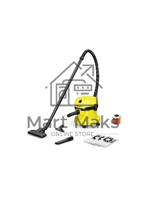 Строительный пылесос Karcher WD 2 Plus V-12/6/18/C Home 1000Вт (уборка: сухая) желтый