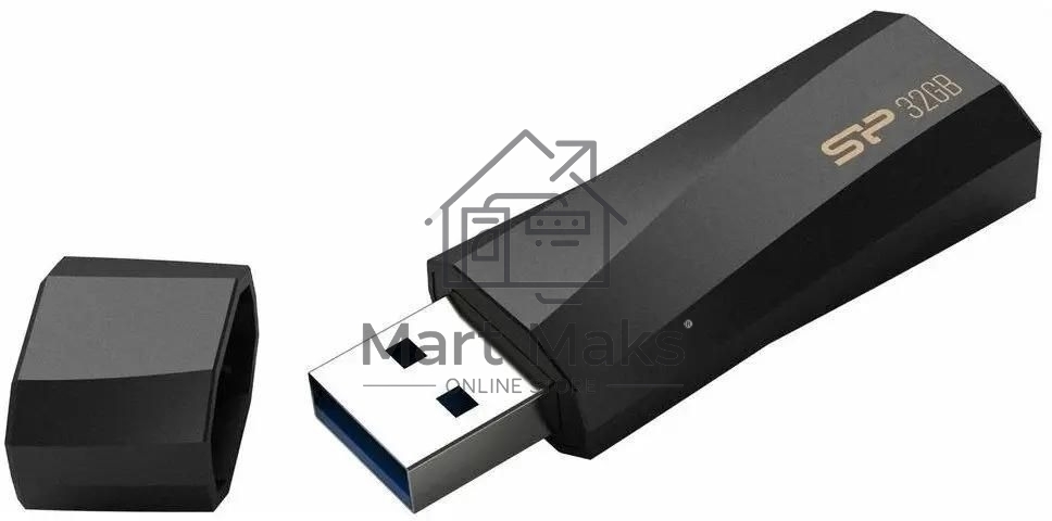 Флешка USB R/W 32Gb Silicon Power Blaze B07, USB 3.0, черный