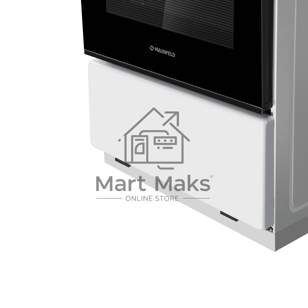 Плита газовая Maunfeld MGC50GEW08 белый, конфорок 4 шт, духовка 59 л, 50 см x 88 см x 65 см