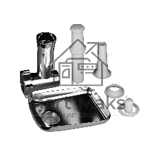 Мясорубка электрическая Horizont HMG02A-1800 черный, 1800 Вт, 1.6 кг/мин, реверс, защита от перегрузки, металлический лоток, насадки - 2