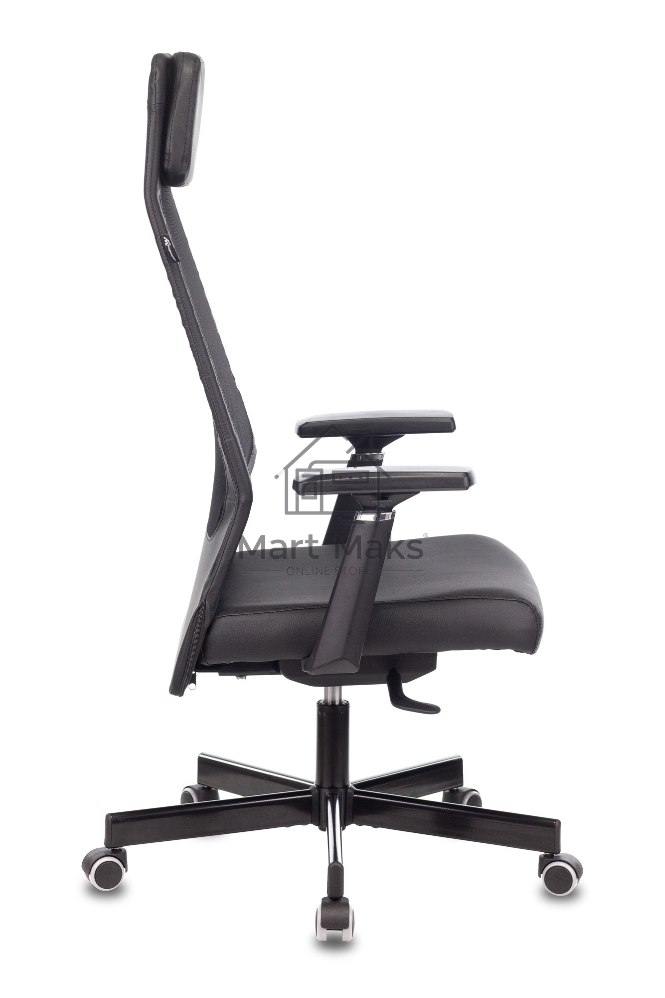Кресло руководителя Бюрократ T-995/BLACK черный TW-01, искусственная кожа, крестовина металл