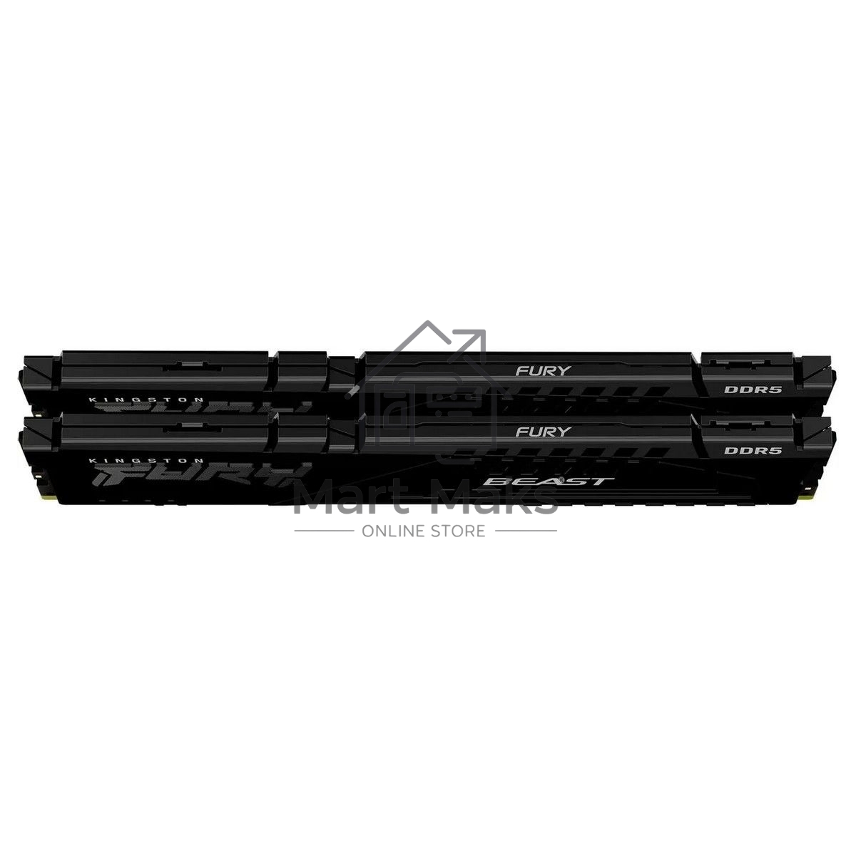 Комплект модулей памяти Kingston 64GB DDR5 6000 DIMM CL30 FURY Beast Black XMP Non-ECC Unbuffered DIMM (Kit of 2) 2RX8 30-36-36 1.4V 288-pin 16Gbit