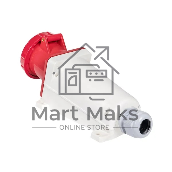 Розетка стационарная наружная EKF 135 ps-135-63-380 63А 380В 3P+РЕ+N IP67