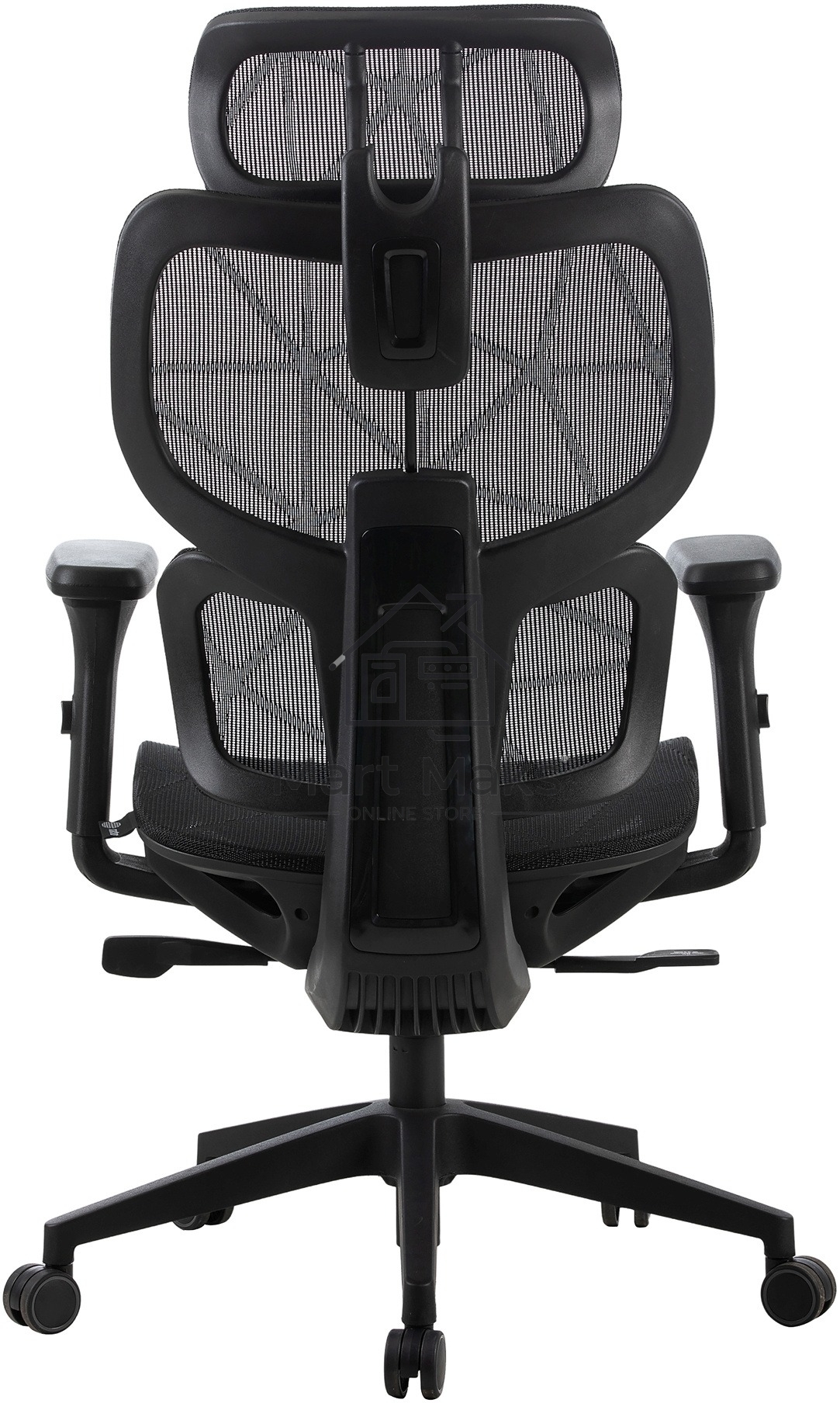 Кресло компьютерное Cactus CS-MC555-BK черный, сетка