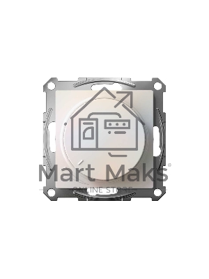 Светорегулятор (диммер) SE AtlasDesign Жемчуг, повор-нажим, LED, RC, 400 Вт, мех.