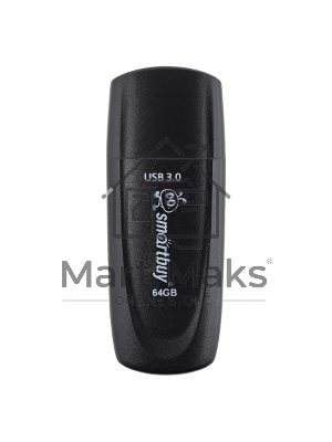 Флешка USB SmartBuy Scout black (SB064Gb3SCK), 64Gb, USB 3.0/3.1, R/W 100/40, черный