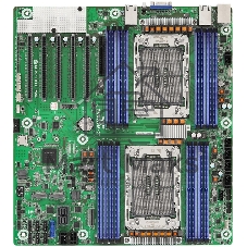 Серверная материнская плата ASRock GNR2D16-2T, 2xE2 (LGA 4710), встроен в процессор, 16xDDR5, 0xSATA, 2xM.2, 5xPCIe 5.0 x16, 1xVGA, 2x10Gb LAN, IPMI, 2xUSB-A 5Gbps, SSI EEB