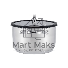 Кастрюля MAUNFELD ORIANA MF40RN01CR из нержавеющей стали со стеклянной крышкой, 20 см, 3,6 л