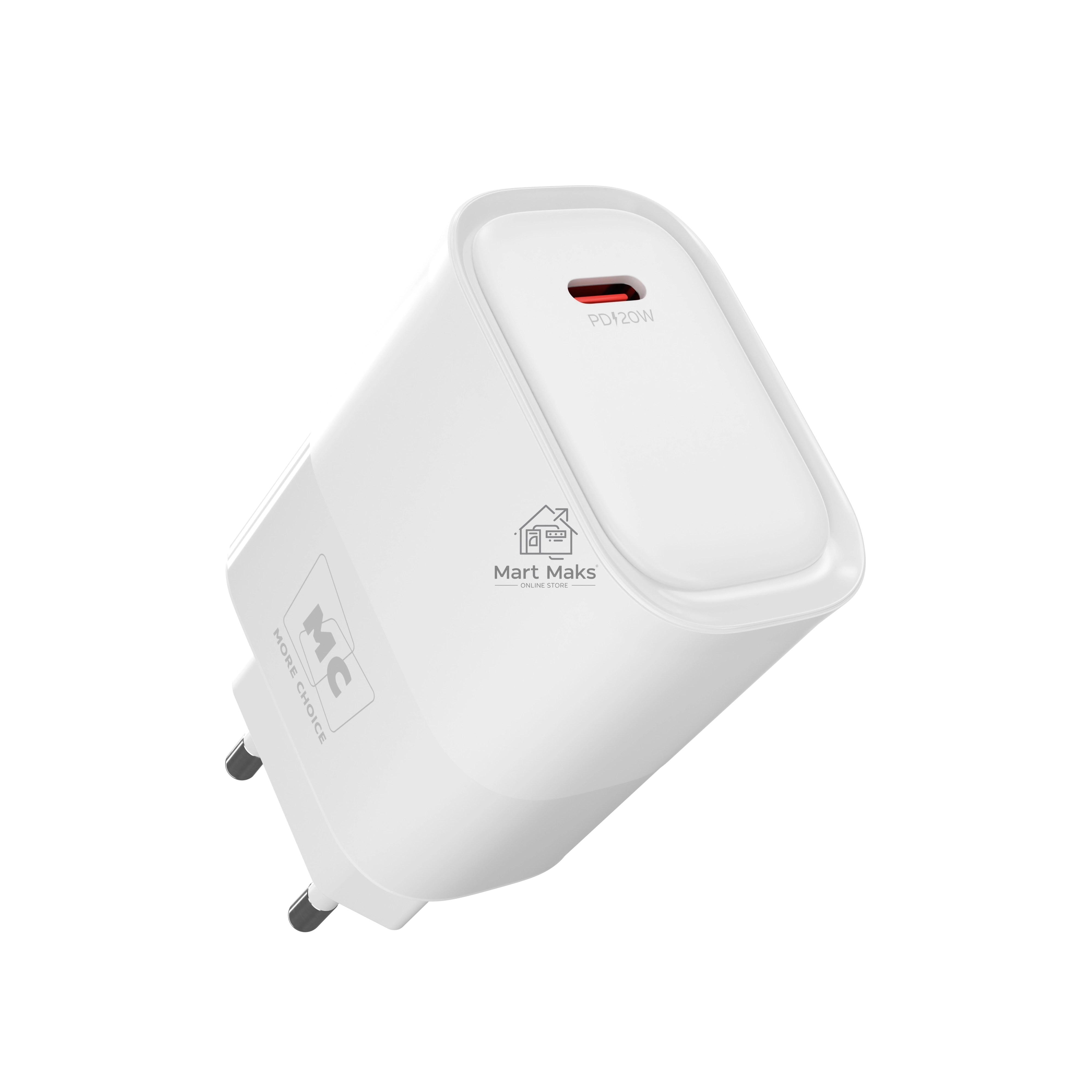 Зарядное устройство MORE CHOICE (4620202553508) NC67a СЗУ 1Type-C 3.0A PD 20W, белый