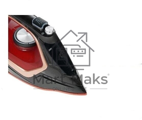 Утюг Centek CT-2313 RED 2600 Вт керамическая подошва, 350мл, паровой удар, самоочистка, капля-стоп