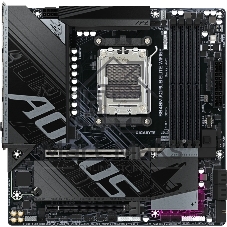 Материнская плата Gigabyte B840M AORUS ELITE WIFI6E, AM5, AMD B840, 4xDDR5, 4xSATA, 2xM.2, 1xPCIe 4.0 x16, 1xPCIe 3.0 x16, 1xHDMI, 1xDP, 1x2.5Gb LAN, Wi-Fi 6E, Bluetooth 5.3, 1xUSB-C 10Gbps, 1xUSB-C 5Gbps, 2xUSB-A 10Gbps, 2xUSB-A 5Gbps, 4xUSB-A 2.0, 1xPS/2, 3x3.5 мм, 7.1, mATX