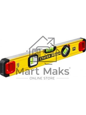 Уровень STAYER PROFESSIONAL 400 мм уровень магнитный с двумя фрезерованными поверхностями
