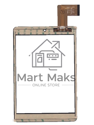 Сенсорное стекло (тачскрин) C196131F1-FPC808DR. черное