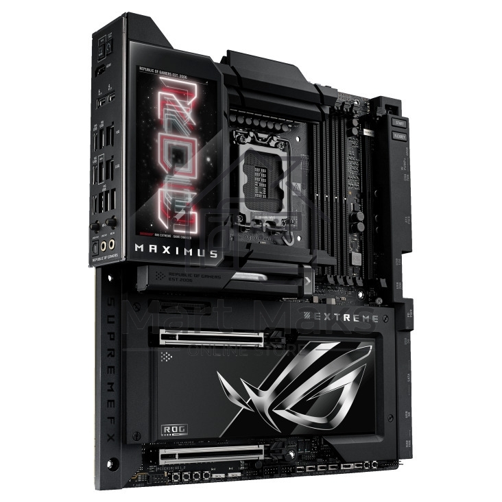 Материнская плата ASUS ROG MAXIMUS Z890 EXTREME, LGA 1851, Intel Z890, 4xDDR5, 4xSATA, 4xM.2, 1xPCI-E 5.0 x16, 1xPCI-E 5.0 x8, 1xHDMI, 2xUSB-C, 2x 10Gb LAN, 5xUSB-A 3.2 Gen 2, 1xUSB-C 3.2 Gen 2x2, 2xUSB-C Thunderbolt 5, 2x3.5 мм, 7.1, E-ATX