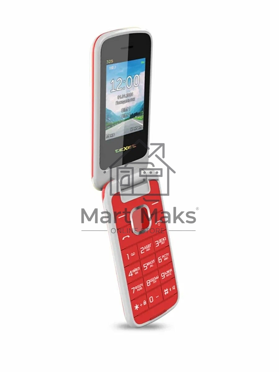 Мобильный телефон TeXet TM-325 гранатовый